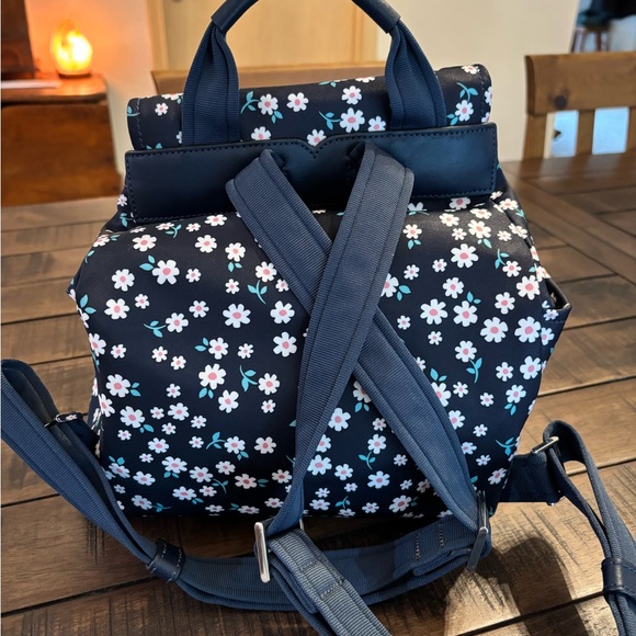 Kate Spade Navy Floral Print Backpack - Picture 3 of 8